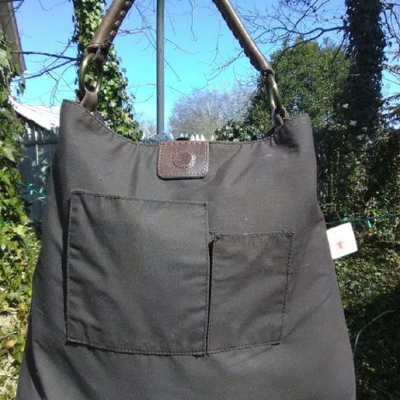 S O L D  LUCKY BRAND DARK BURGUNDY/MERLOT WHIPSTITCH HOBO HANDBAG - Picture 8 of 9